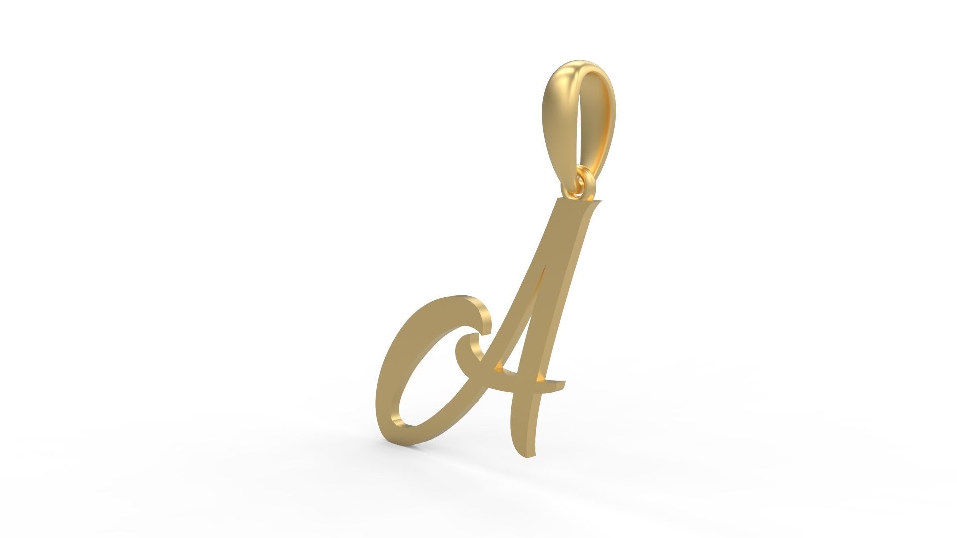 Initial Letters Pendant Brightons A 3D print model_1