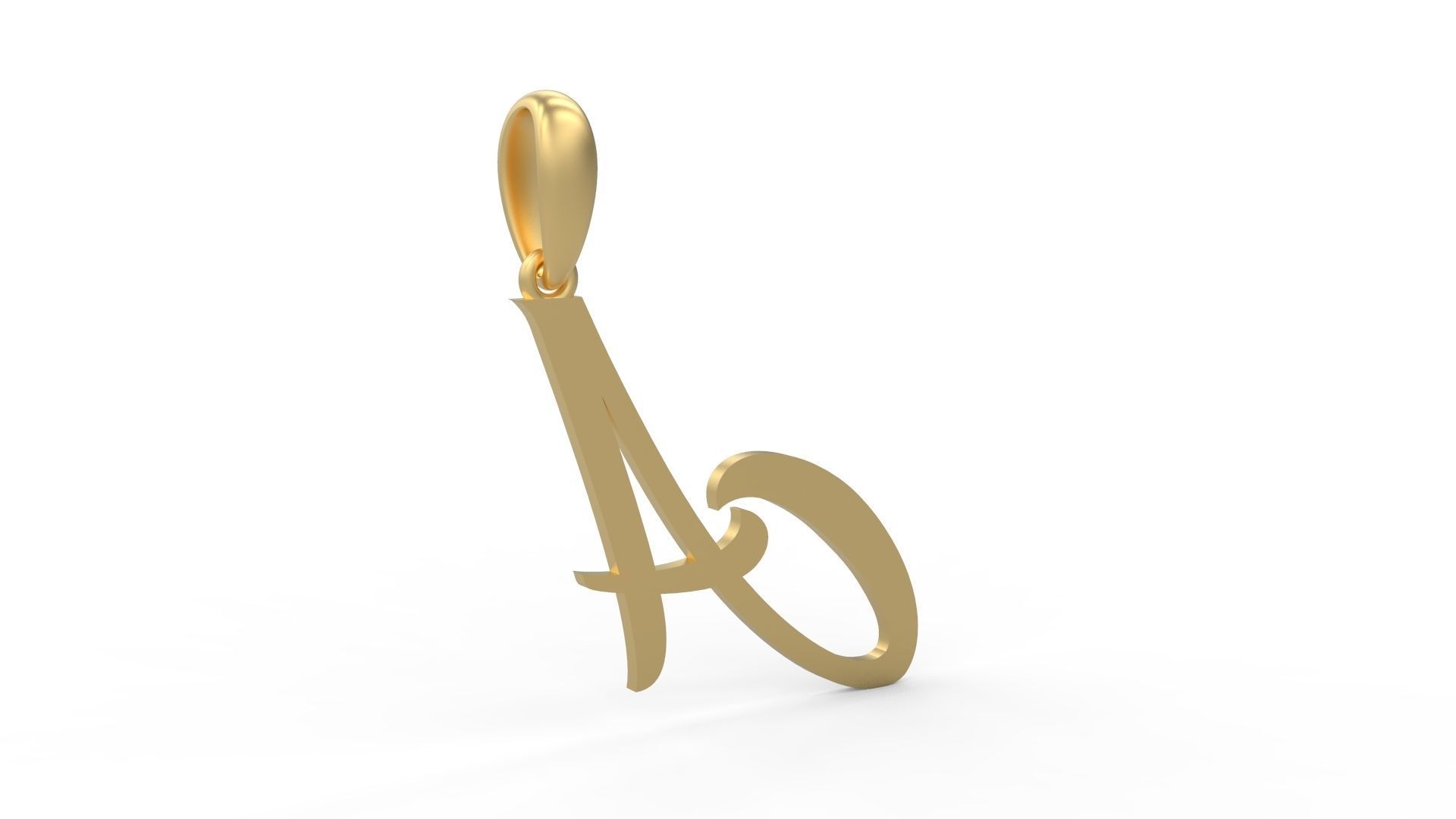 Initial Letters Pendant Brightons A 3D print model_3