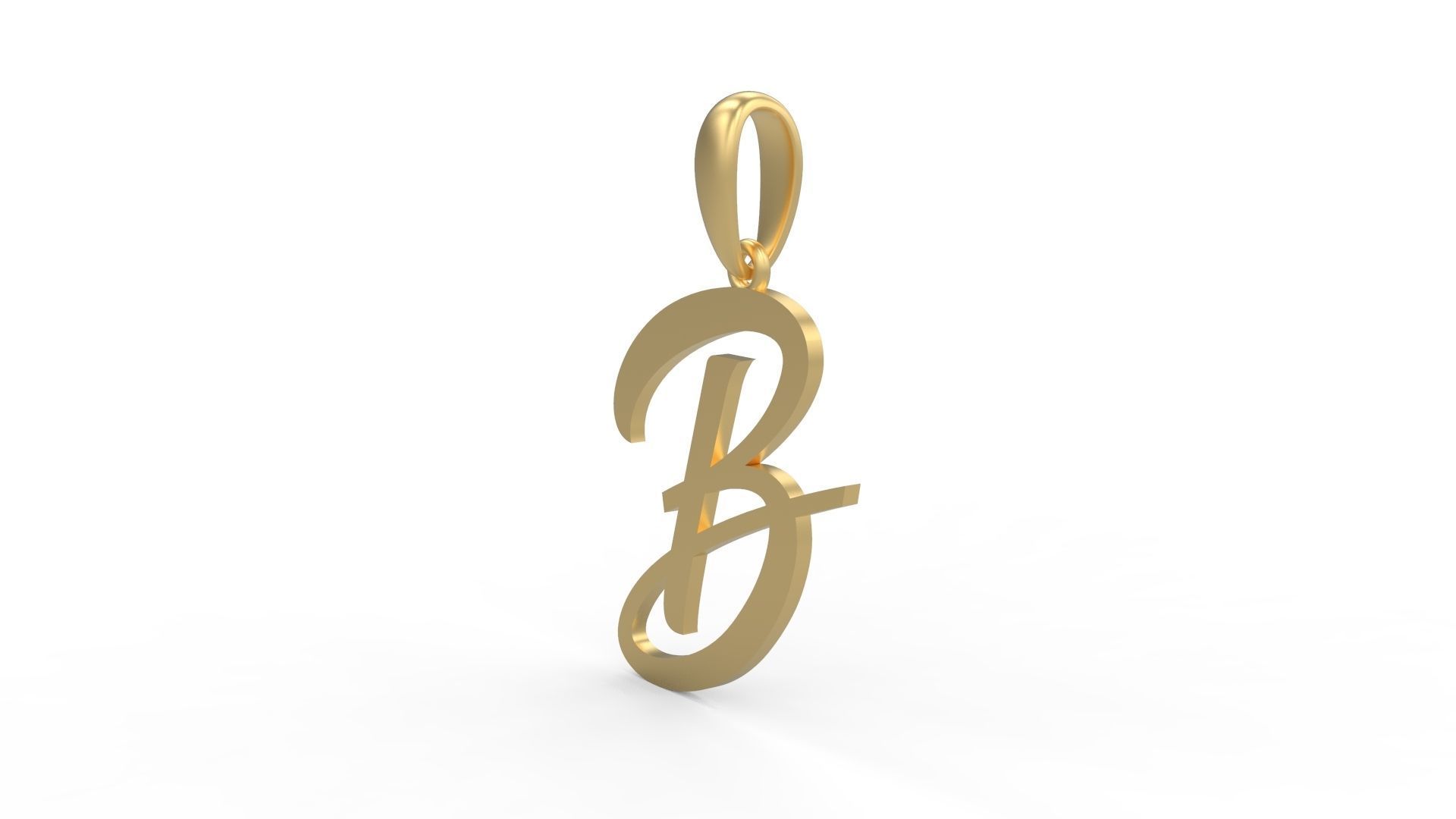 Initial Letters Pendant Brightons B 3D print model_1