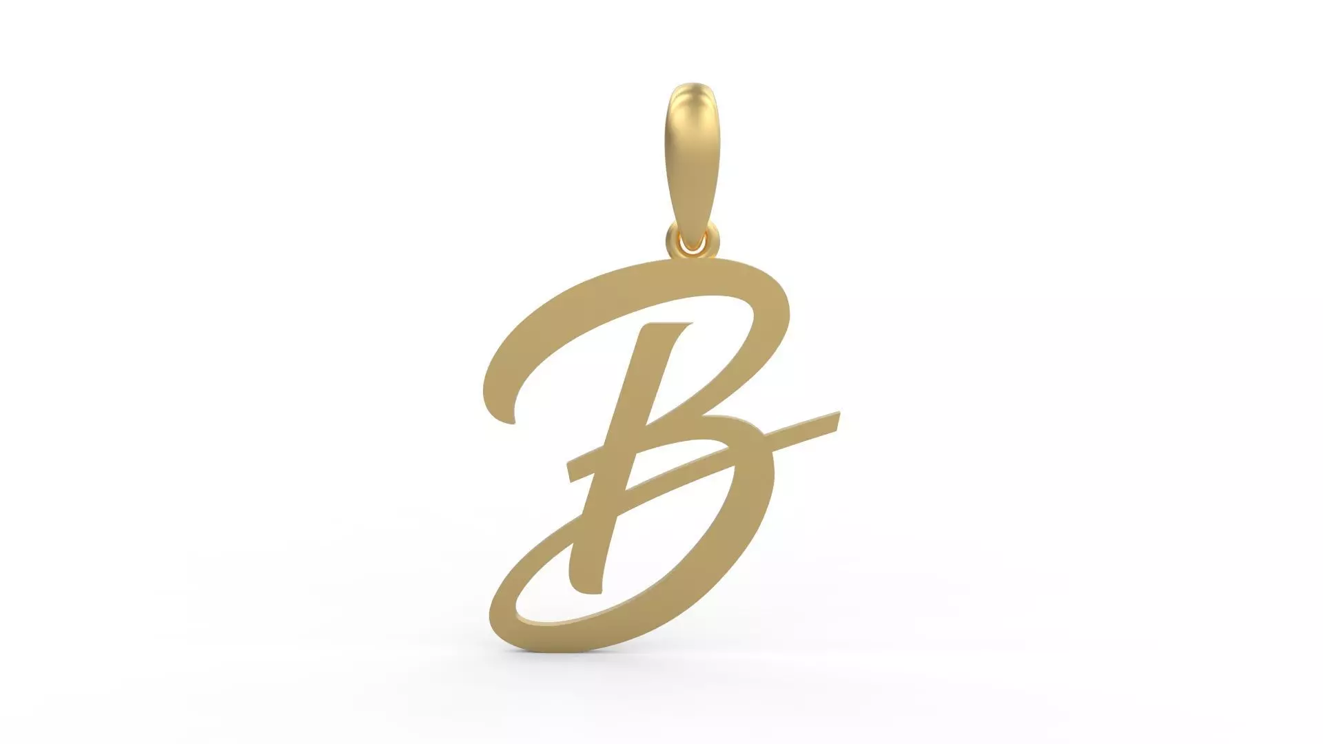 Initial Letters Pendant Brightons B 3D print model_0