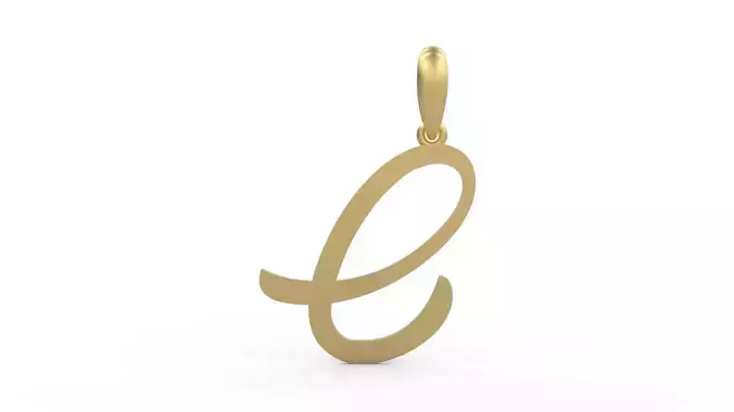 Initial Letters Pendant Brightons C 3D print model