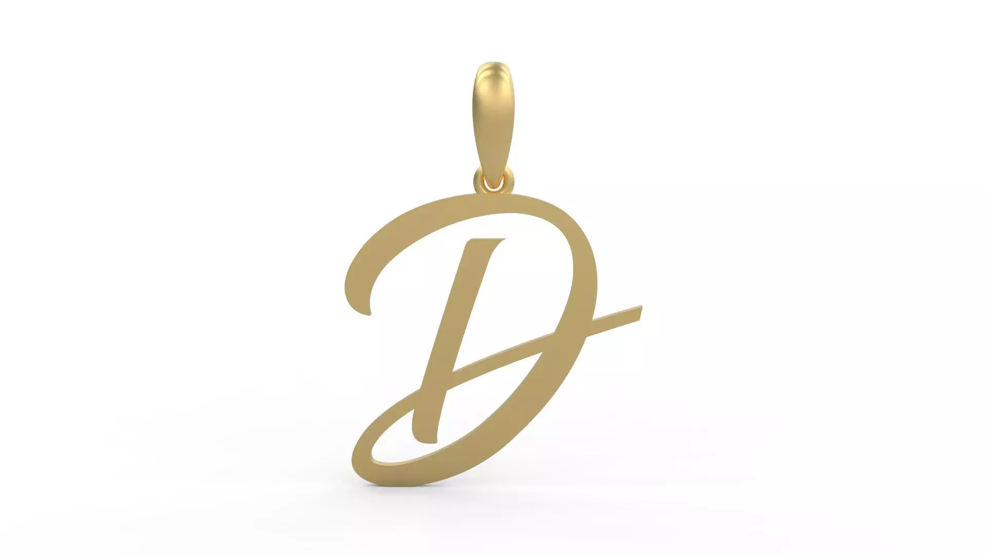 Initial Letters Pendant Brightons D 3D print model_0