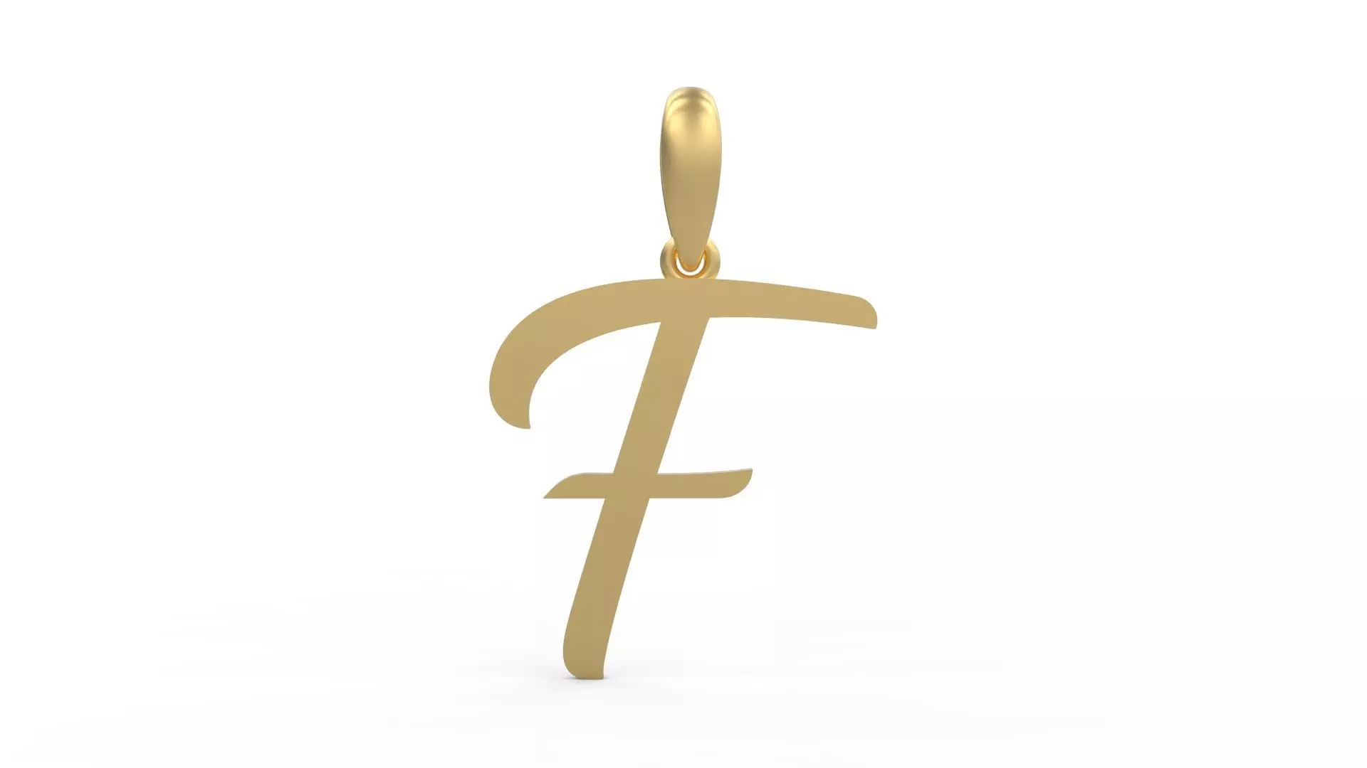 Initial Letters Pendant Brightons F 3D print model_0