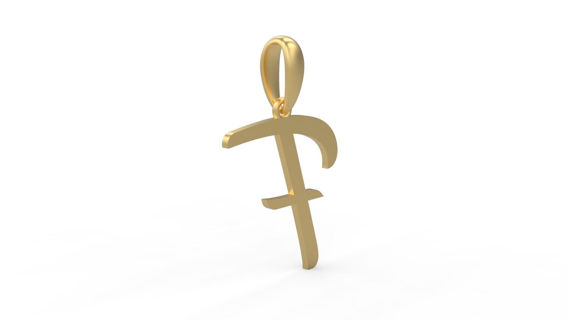 Initial Letters Pendant Brightons F 3D print model_3