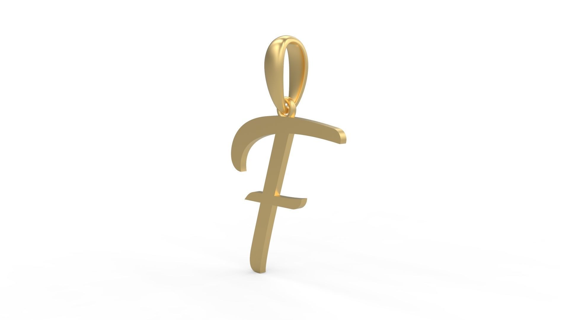 Initial Letters Pendant Brightons F 3D print model_1