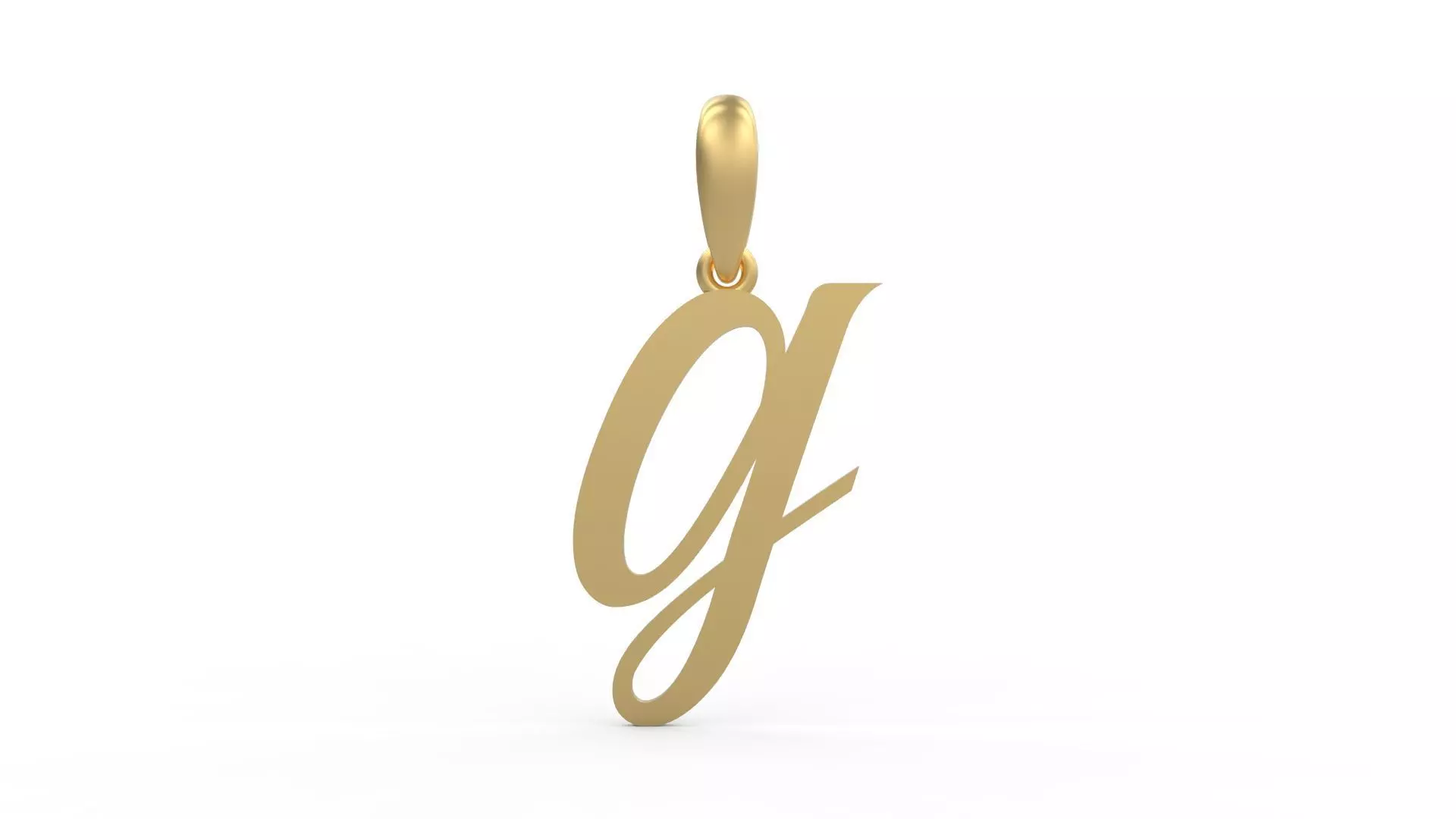 Initial Letters Pendant Brightons G 3D print model_0