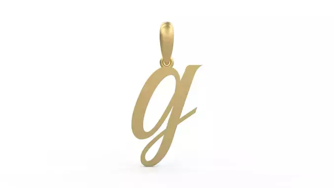 Initial Letters Pendant Brightons G 3D print model
