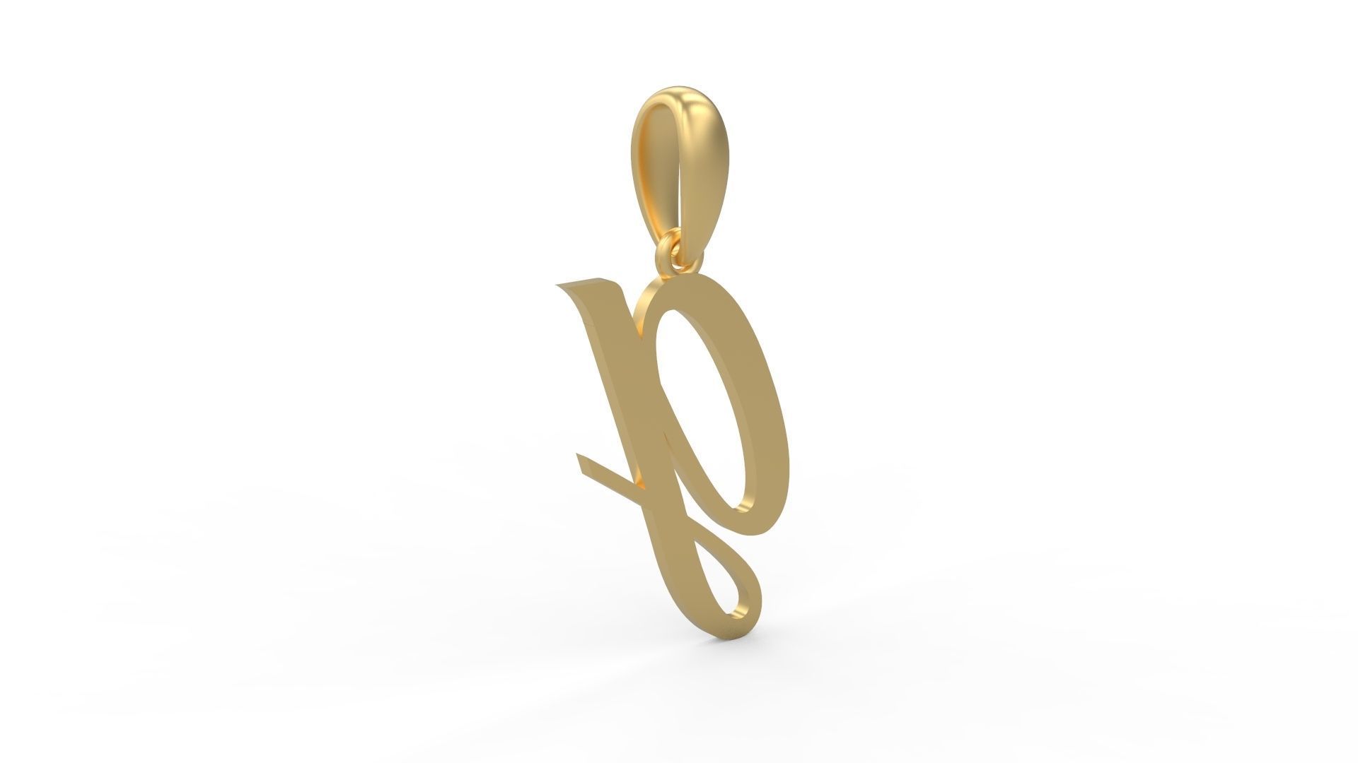 Initial Letters Pendant Brightons G 3D print model_3