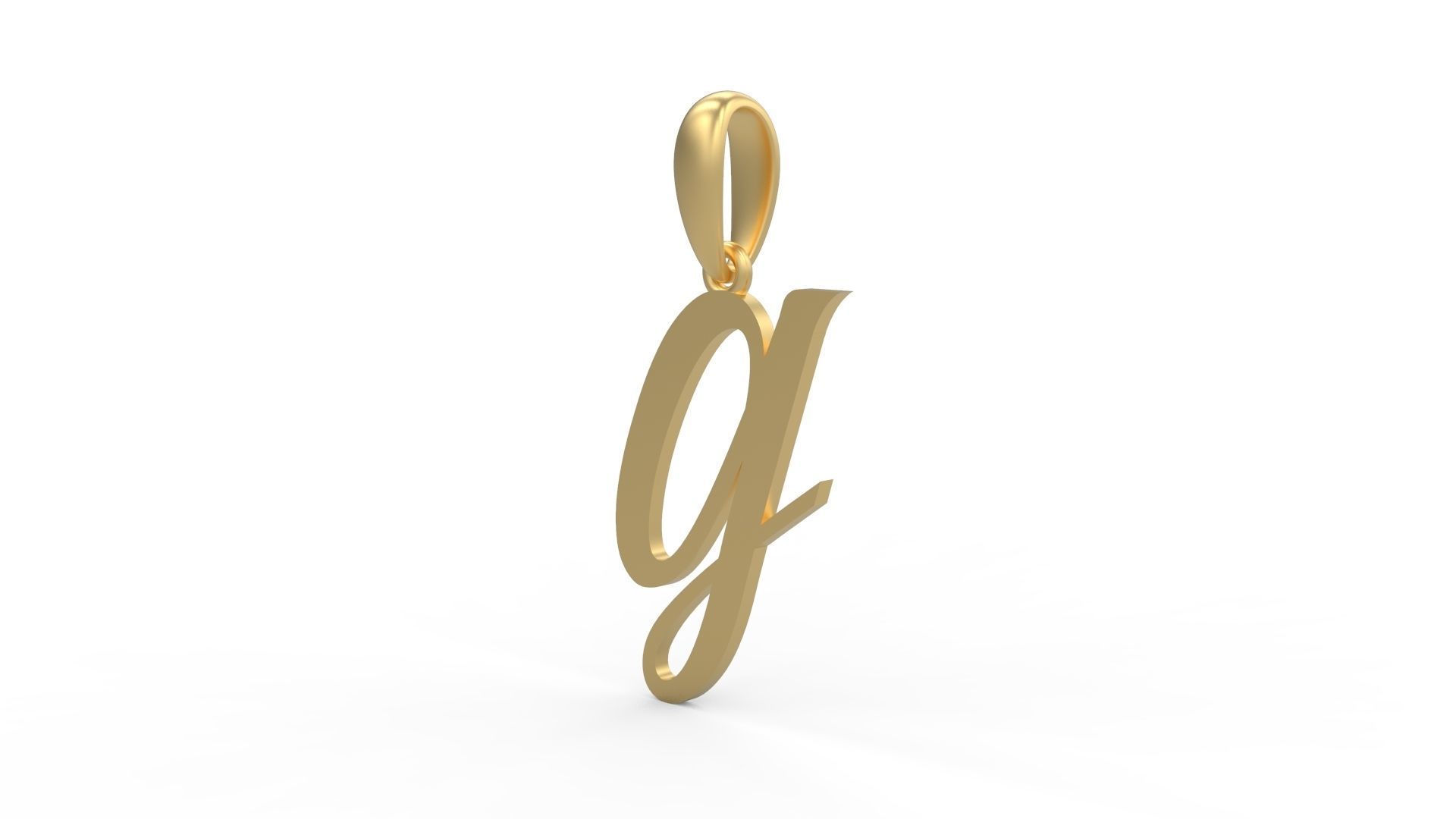 Initial Letters Pendant Brightons G 3D print model_1