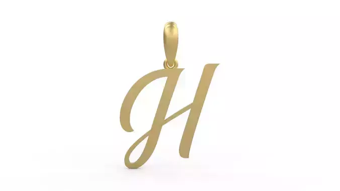  Initial Letters Pendant Brightons H 3D print model