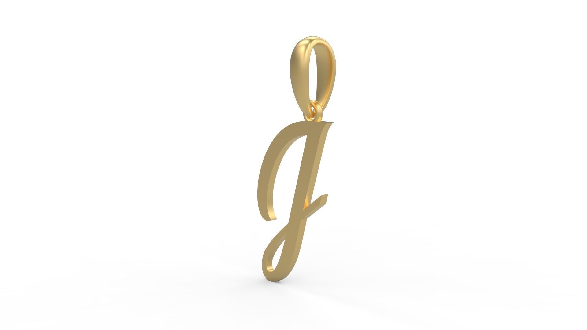 Initial Letters Pendant Brightons J 3D print model_1