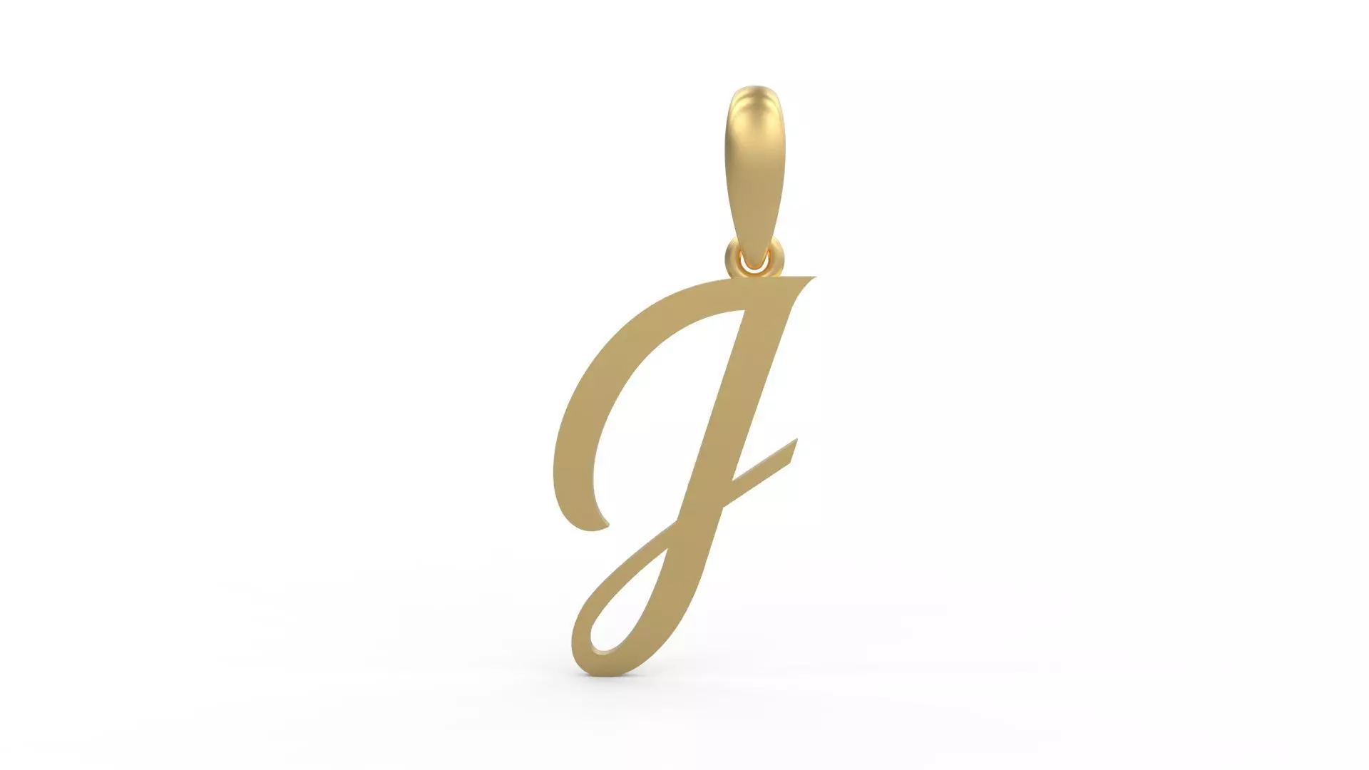Initial Letters Pendant Brightons J 3D print model_0
