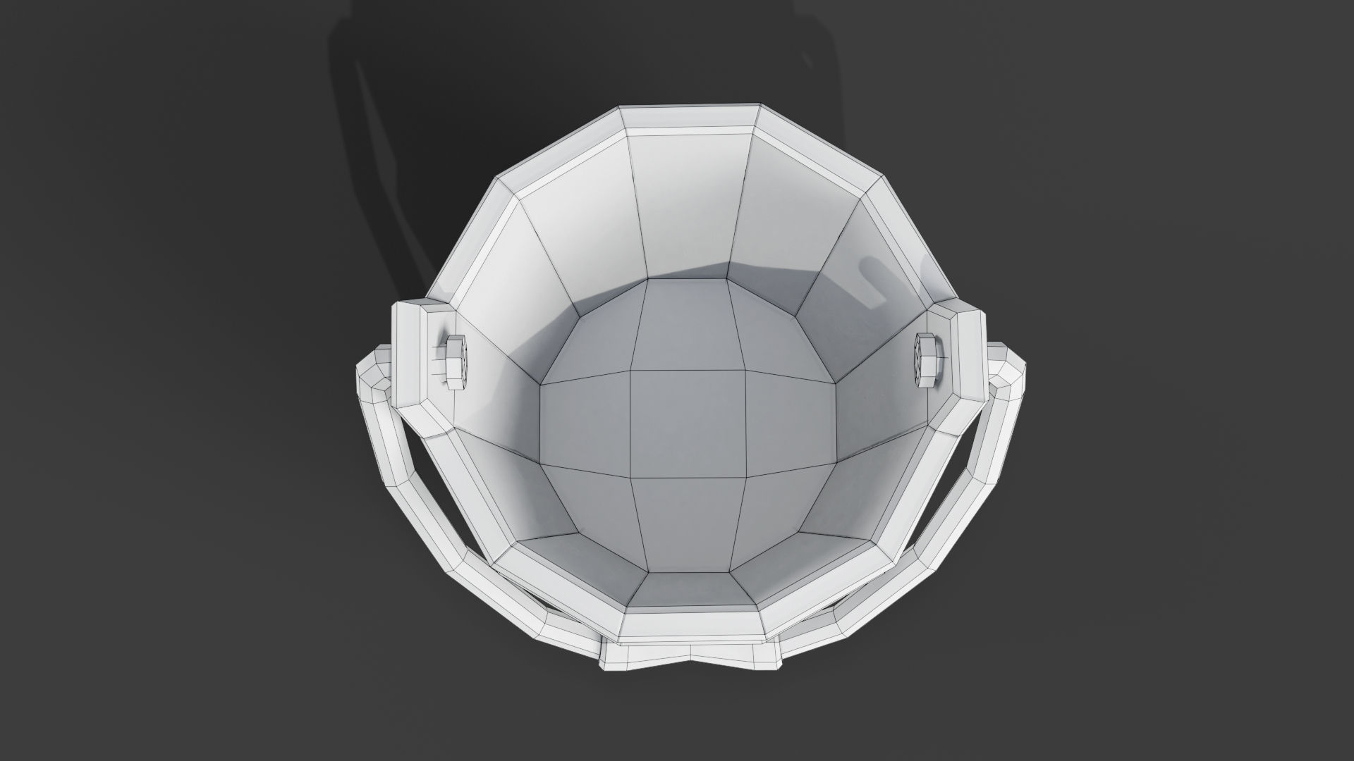 Stylized Bucket Low-poly 3D model_2
