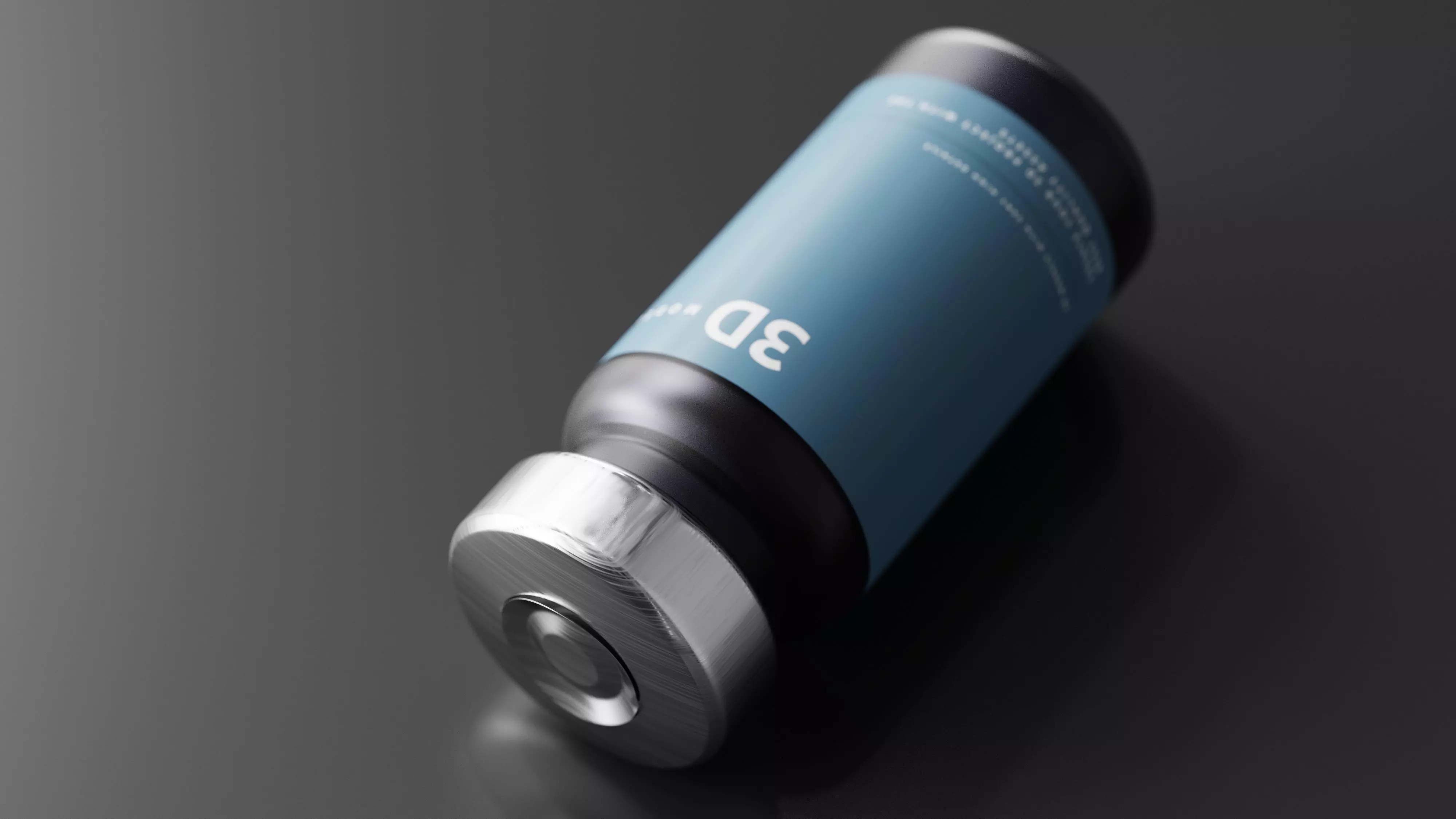 Vial Bottle Low-poly 3D model_0