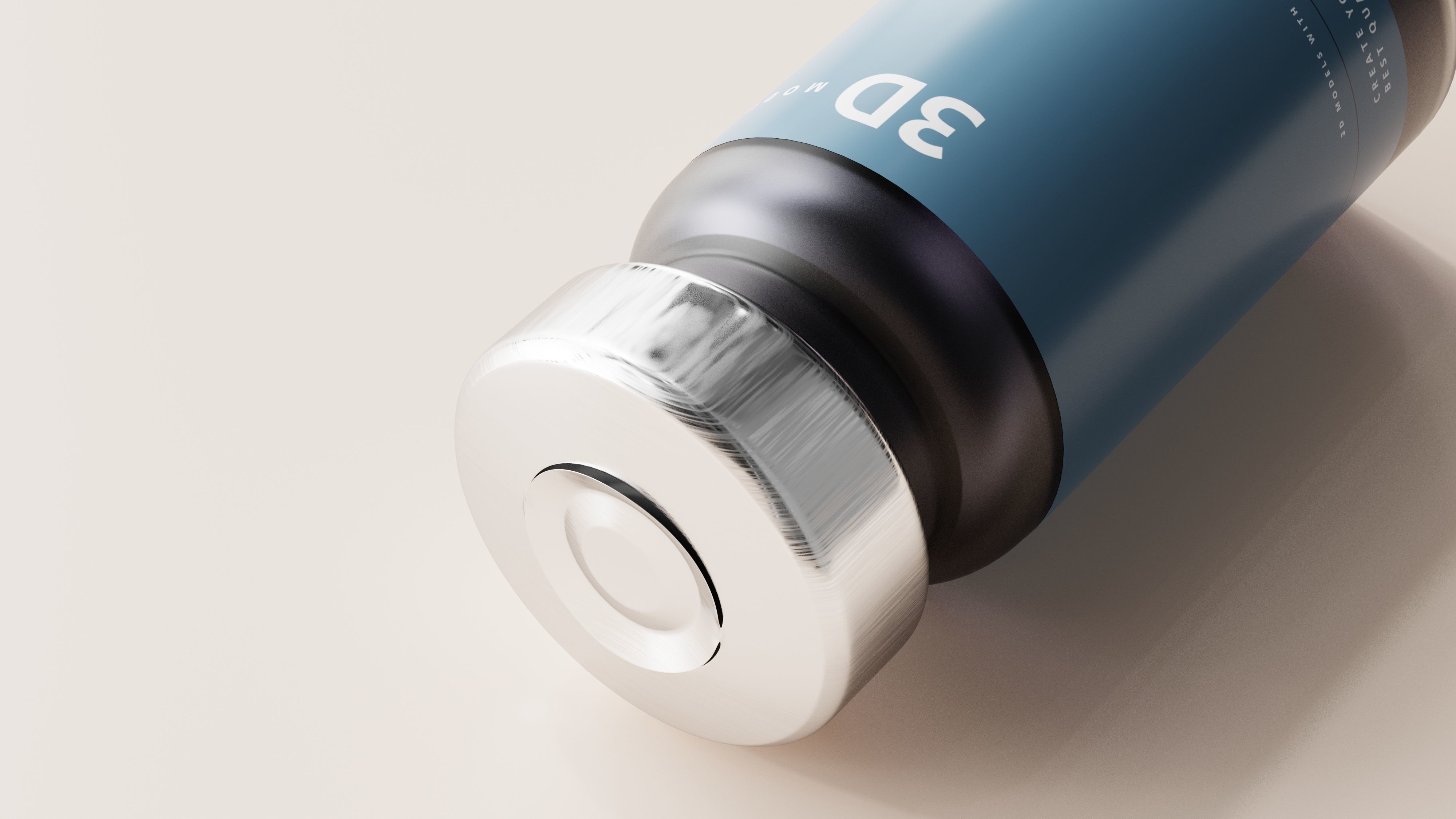 Vial Bottle Low-poly 3D model_2