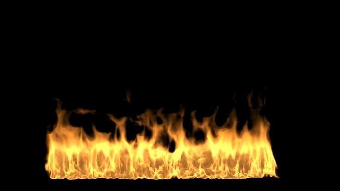 Fire line trails on ground VDB 10 sec 3D model
