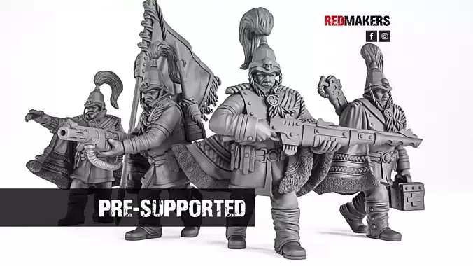 Royal Regiment - Command Squad of the Imperial Force 3D print model