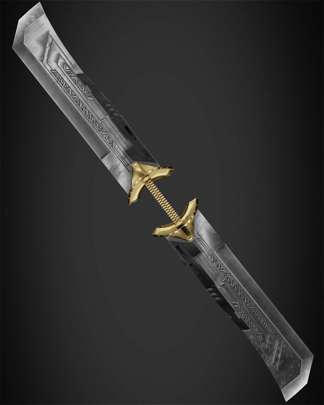 Thanos Double-Edged Sword for Cosplay 3D print model_6