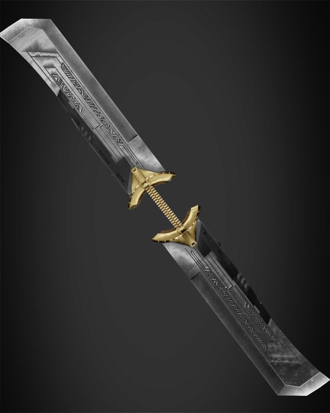 Thanos Double-Edged Sword for Cosplay 3D print model_5