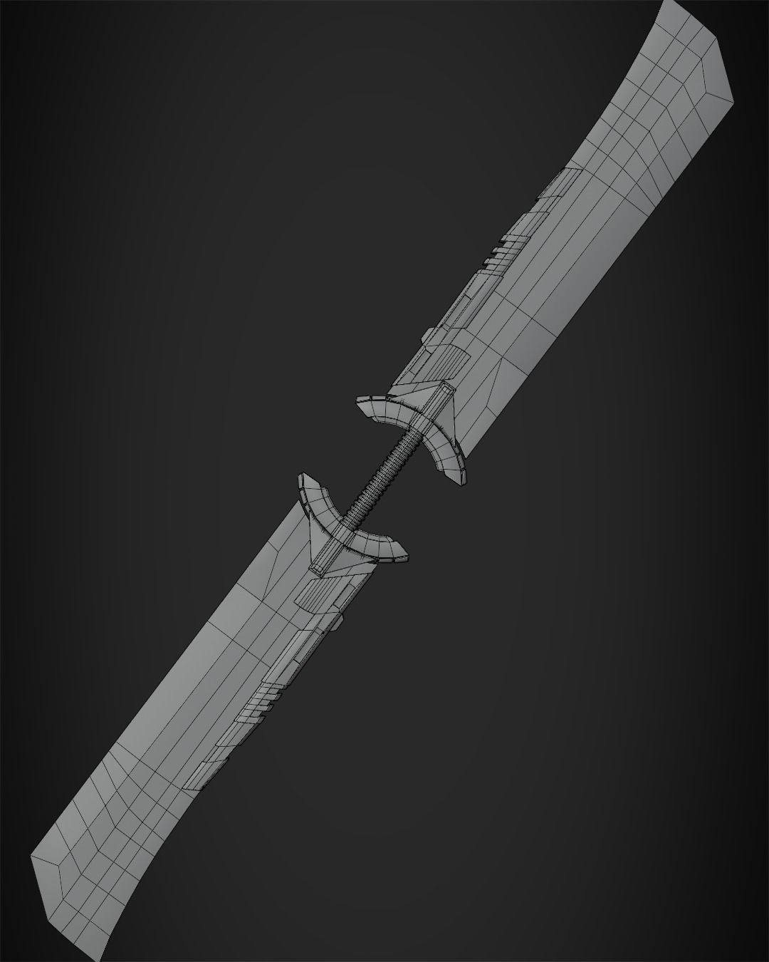 Thanos Double-Edged Sword for Cosplay 3D print model_12