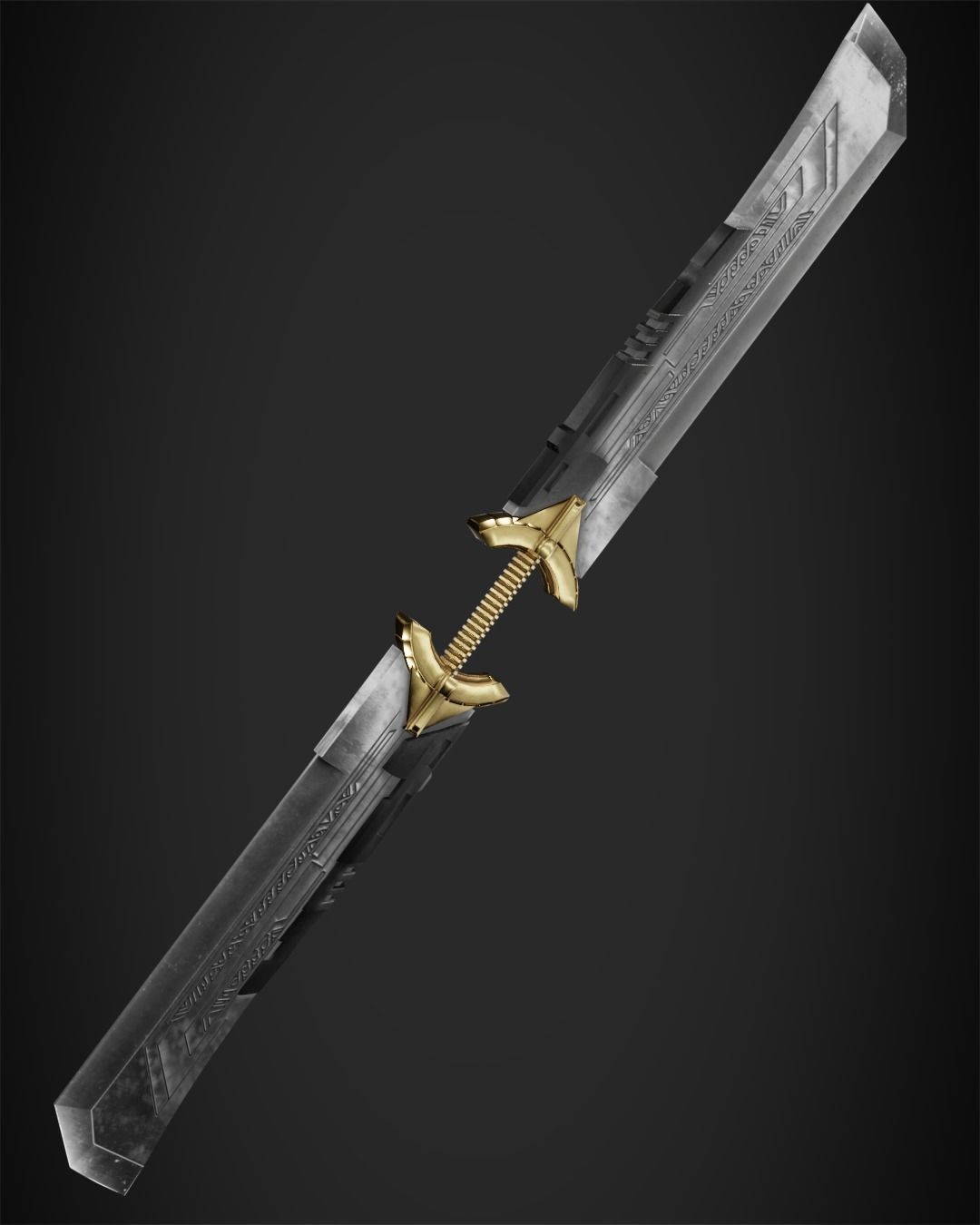 Thanos Double-Edged Sword for Cosplay 3D print model_3