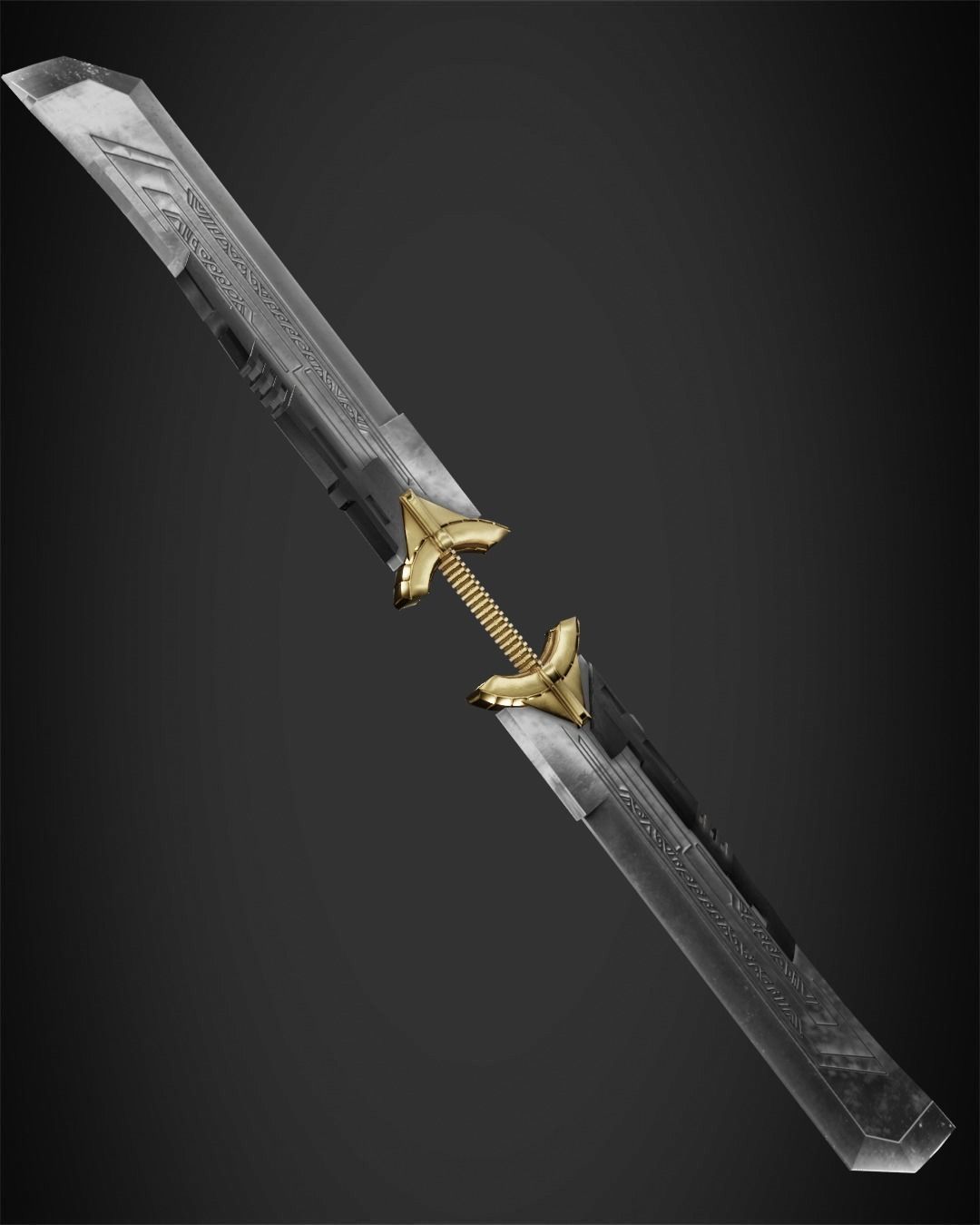 Thanos Double-Edged Sword for Cosplay 3D print model_8