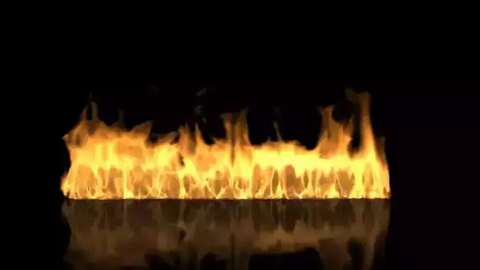 Fire line trails on ground VDB  Free 3D model