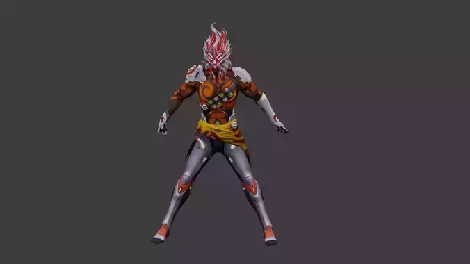 free fire 3d bundle wukong monkeyking 3D model