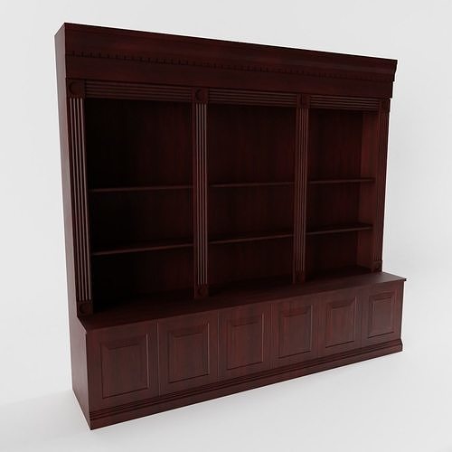 Victorian Shop Shelf Low-poly 3D model