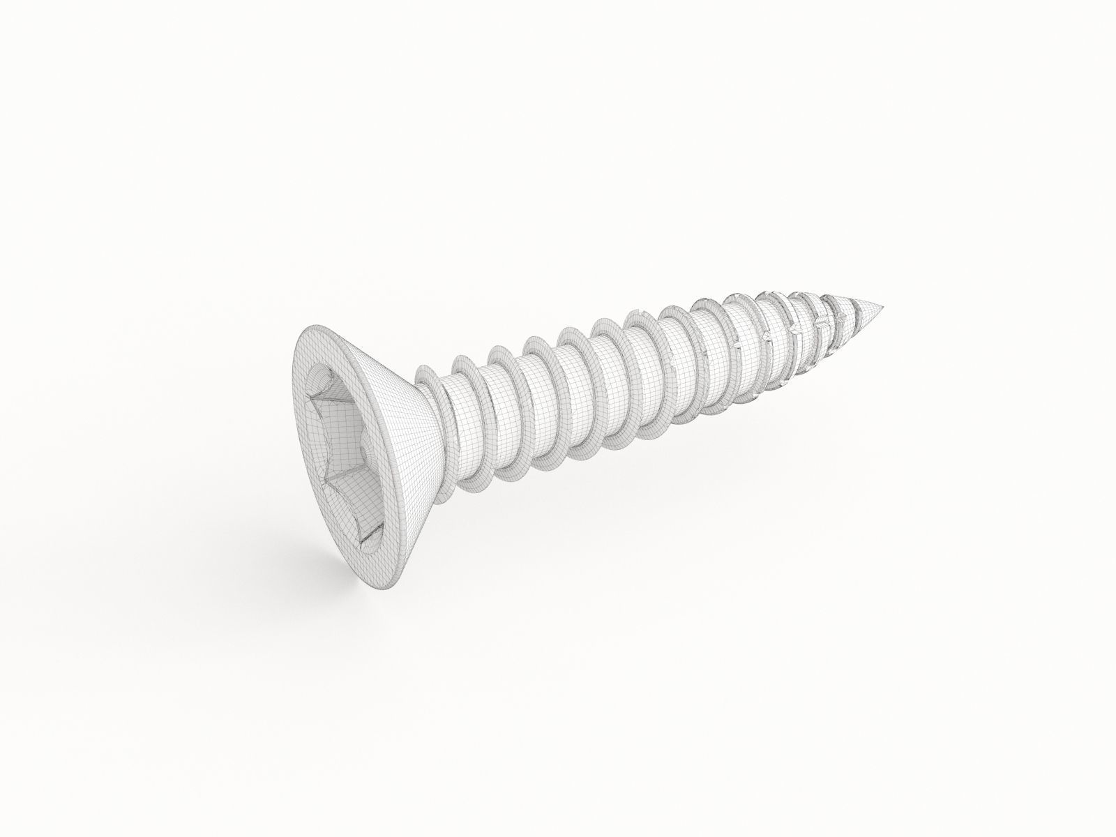 Screw 120 3D model_1