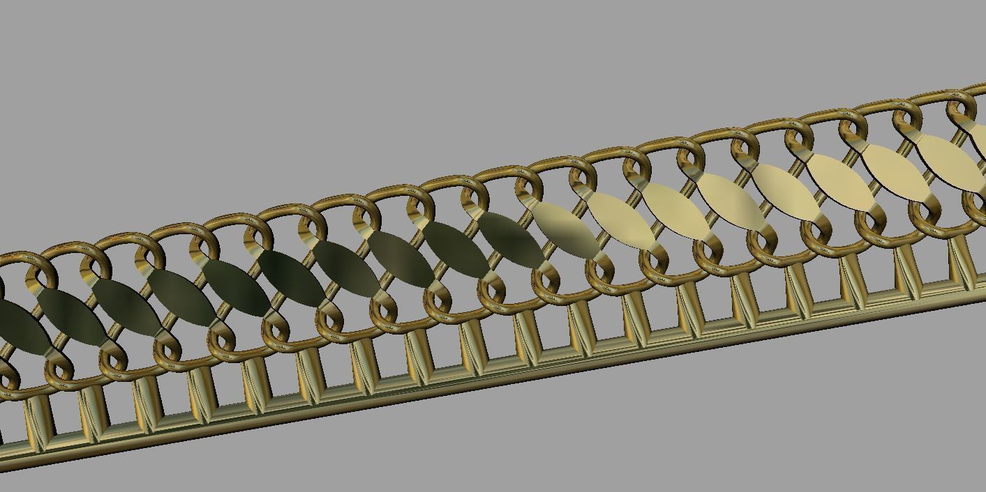 One piece fusion chain is cast directly 3D print model_2