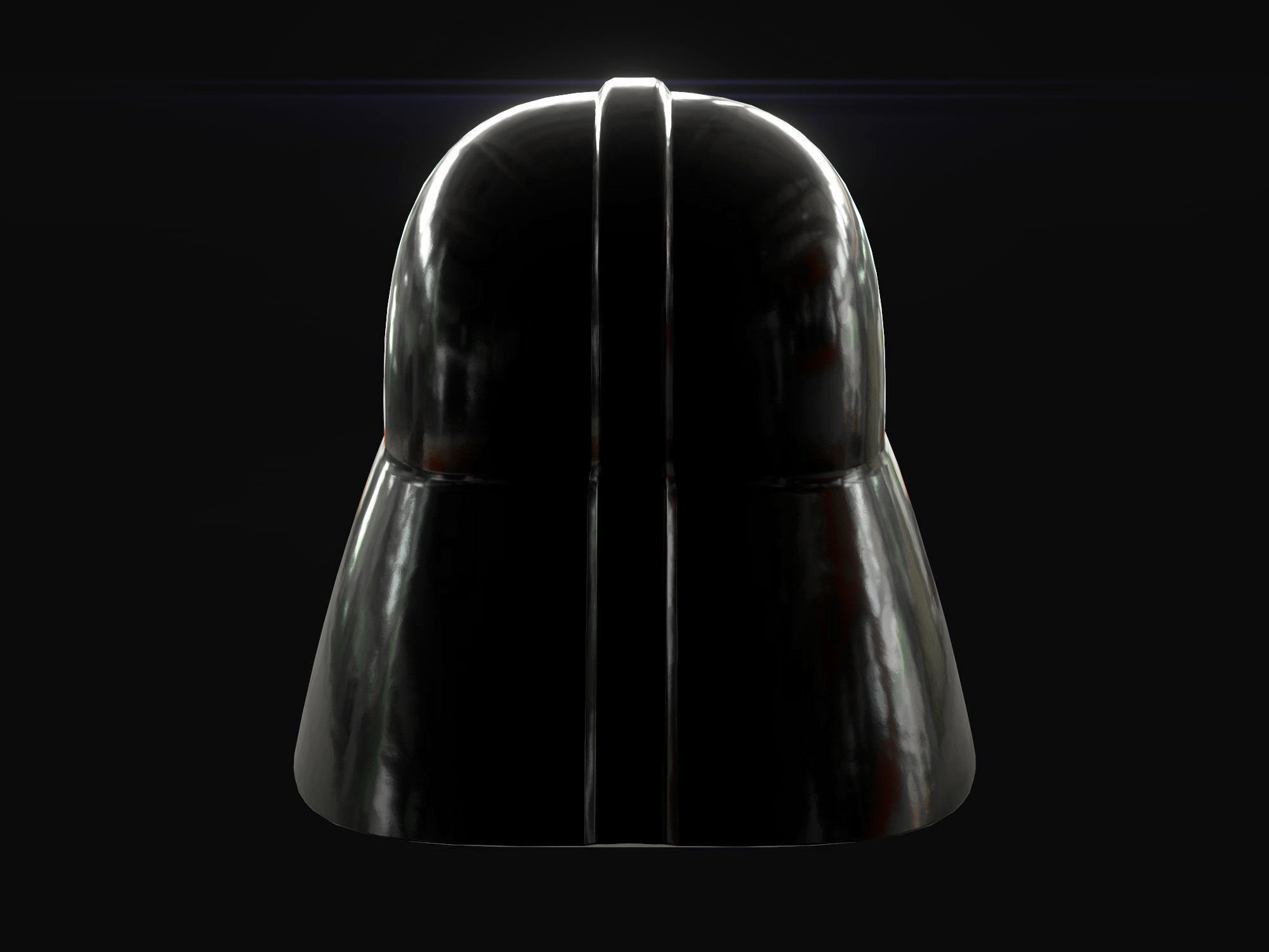 Darth Vader helmet Low-poly 3D model_4
