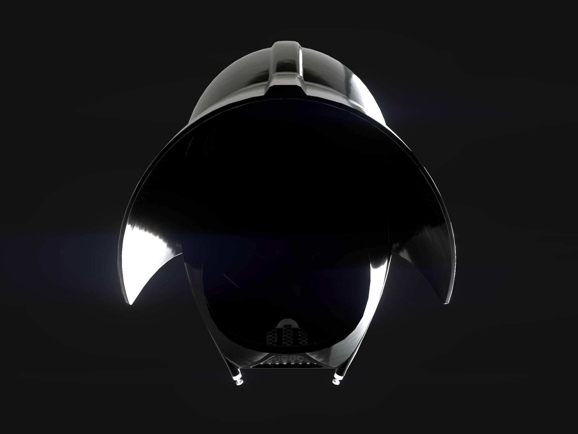 Darth Vader helmet Low-poly 3D model_9