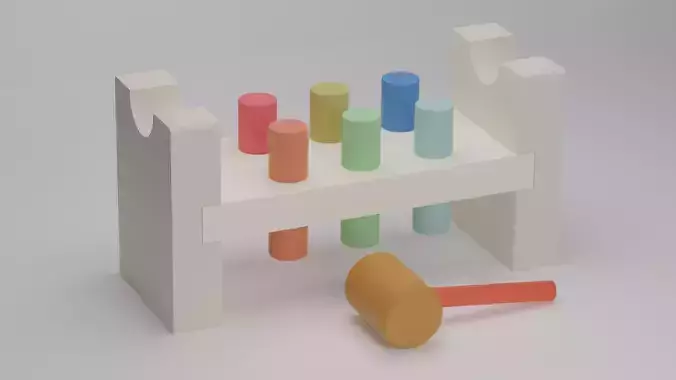 Kids Toys  Low-poly 3D model