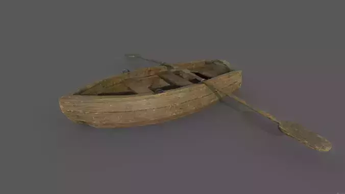 Fishermans boat PBR low-poly game ready