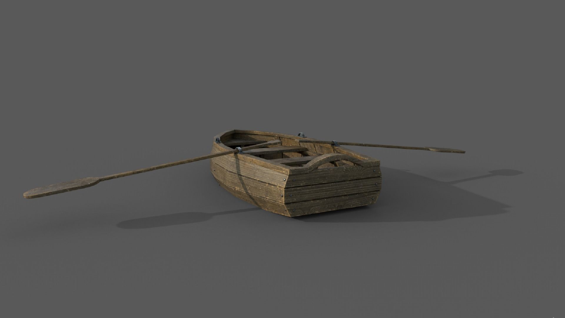 Fishermans boat PBR low-poly game ready Low-poly 3D model_2