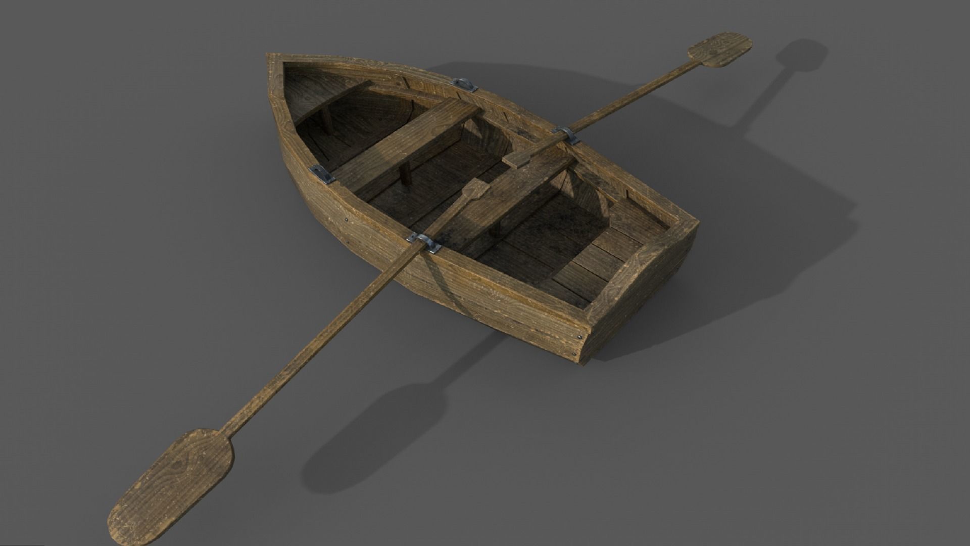 Fishermans boat PBR low-poly game ready Low-poly 3D model_3