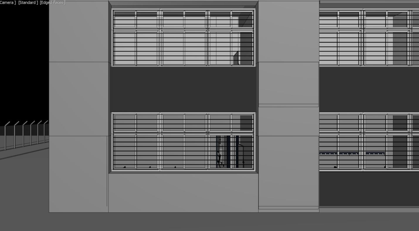 University High School Exterior interior furniture 3D model_13