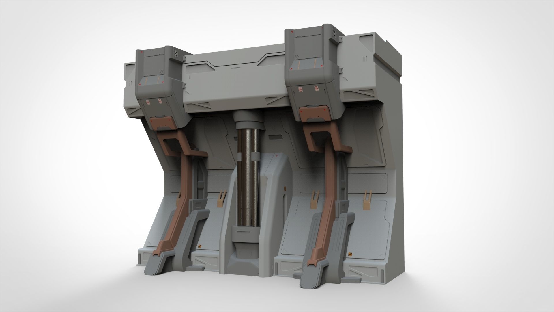 sci-fi Architecture kitbash 35 3D model_13