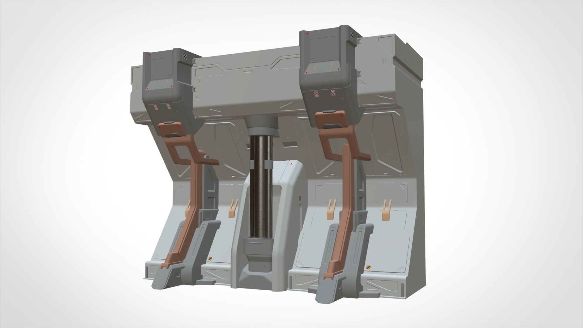 sci-fi Architecture kitbash 35 3D model_14