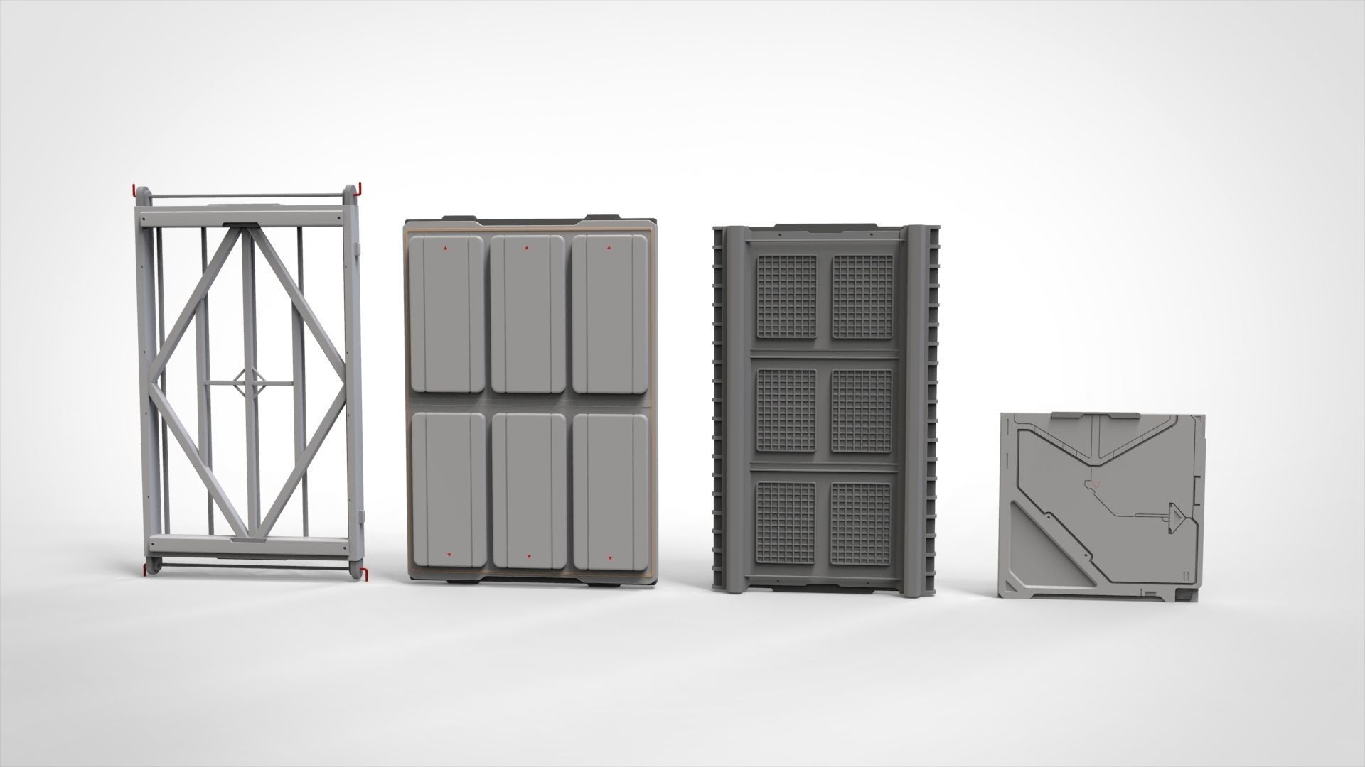 sci-fi Architecture kitbash 35 3D model_12