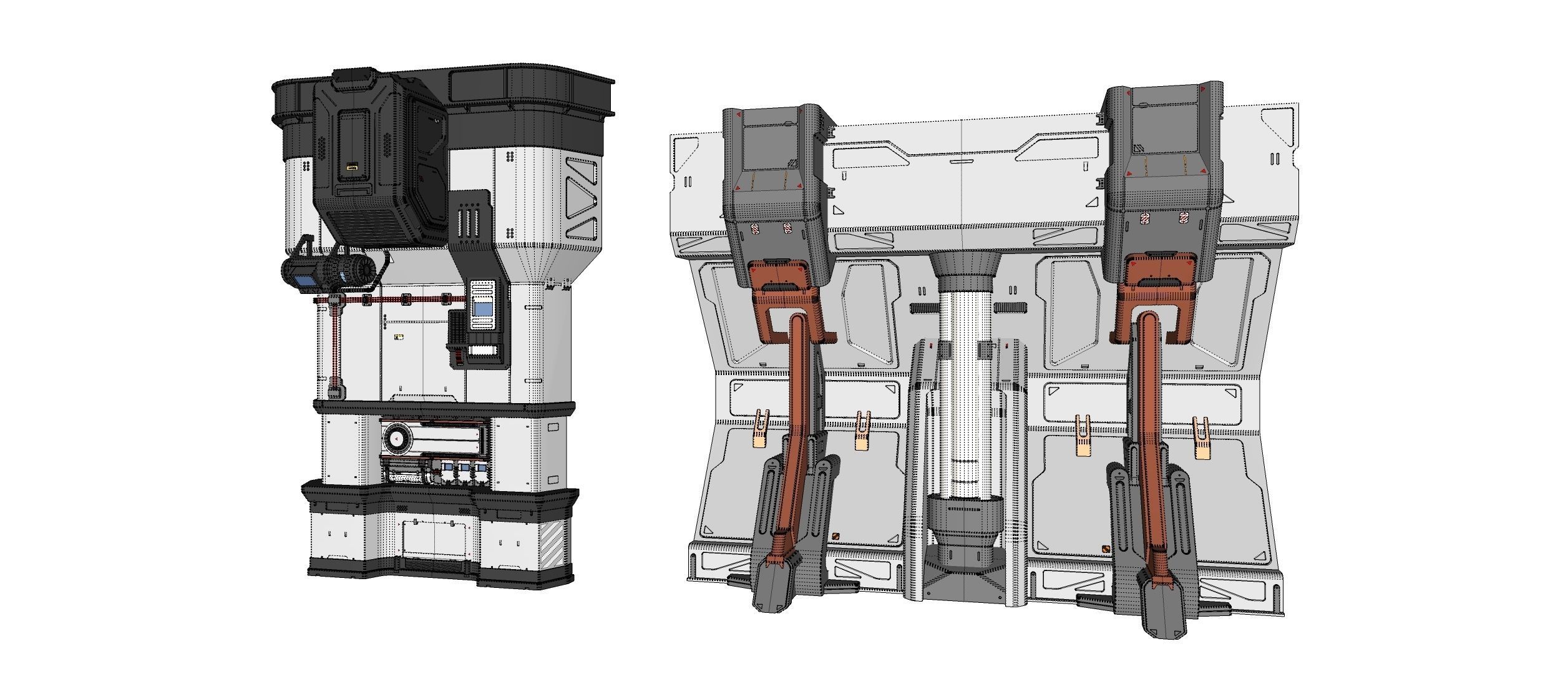 sci-fi Architecture kitbash 35 3D model_24