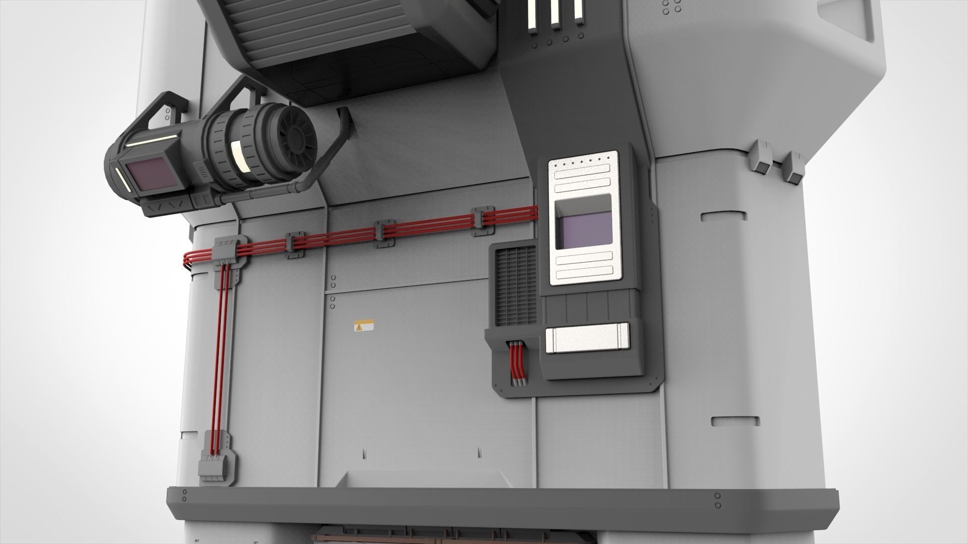 sci-fi Architecture kitbash 35 3D model_5