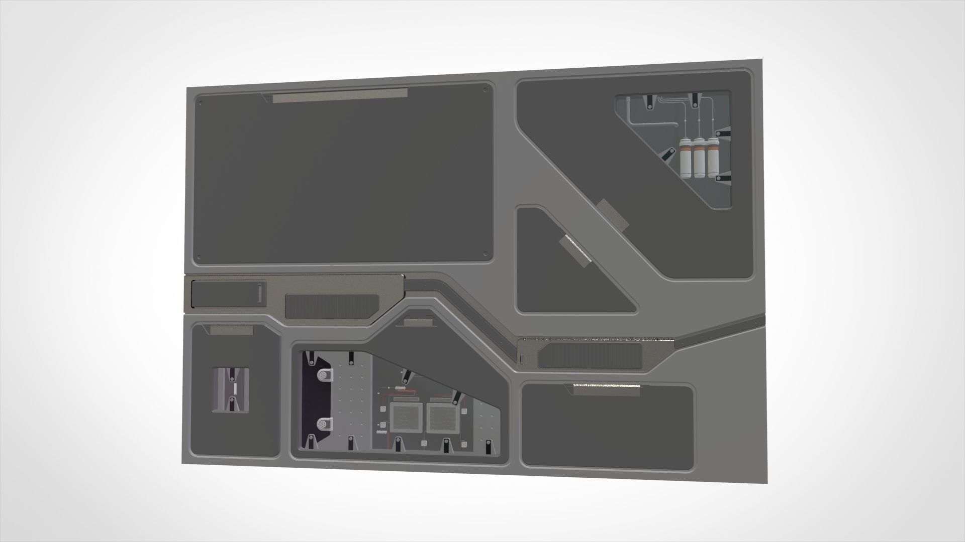 sci-fi Architecture kitbash 35 3D model_8
