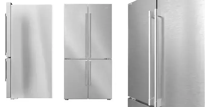 beko refrigerator Low-poly 3D model