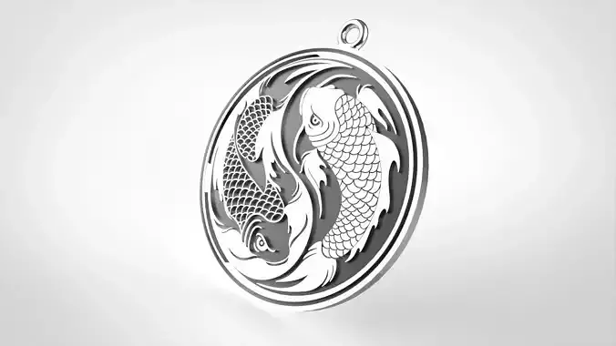 pendant fish yinyang