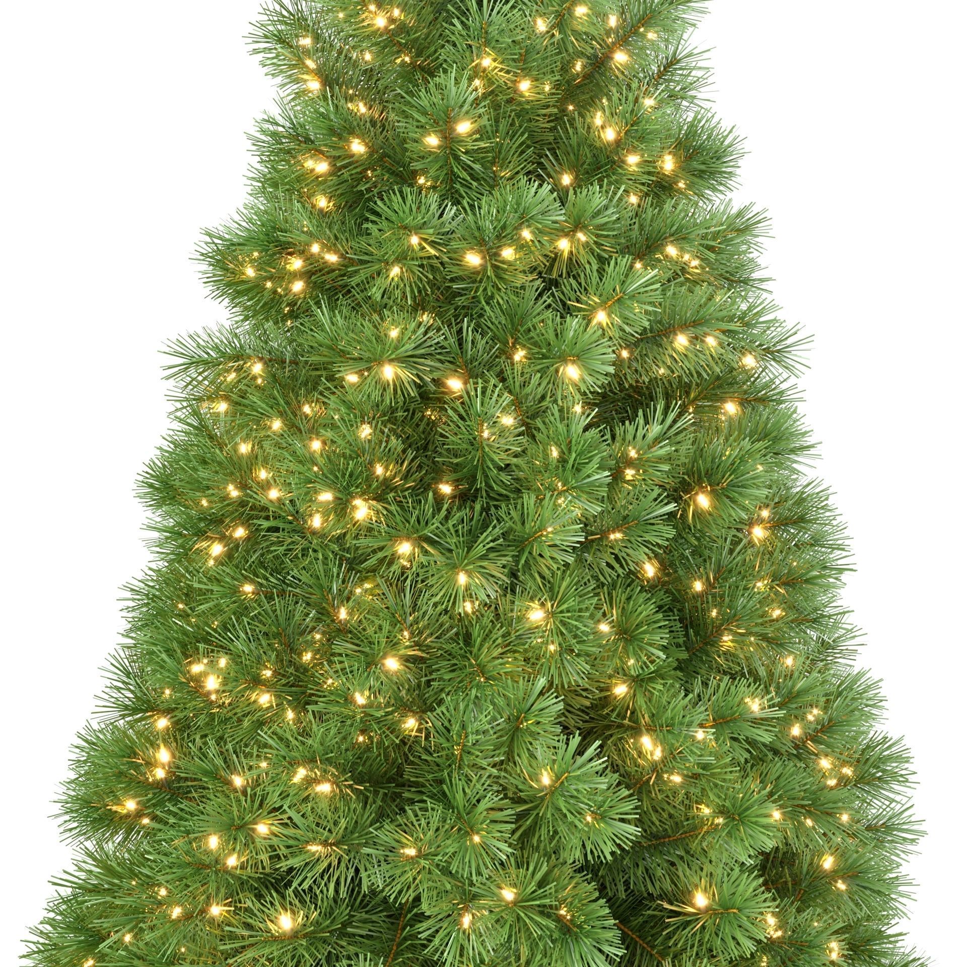 Christmas Tree with Animated Lights - 7 feet 3D model_2