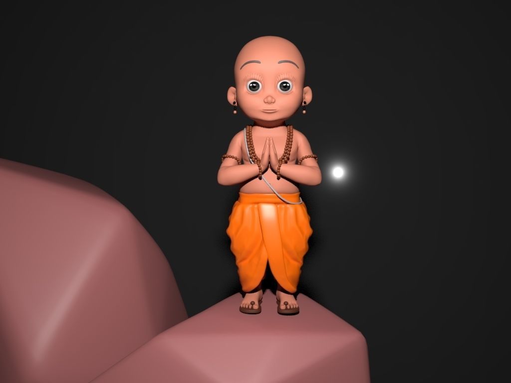 Bal Tenali Rama 3d model 3D model_11
