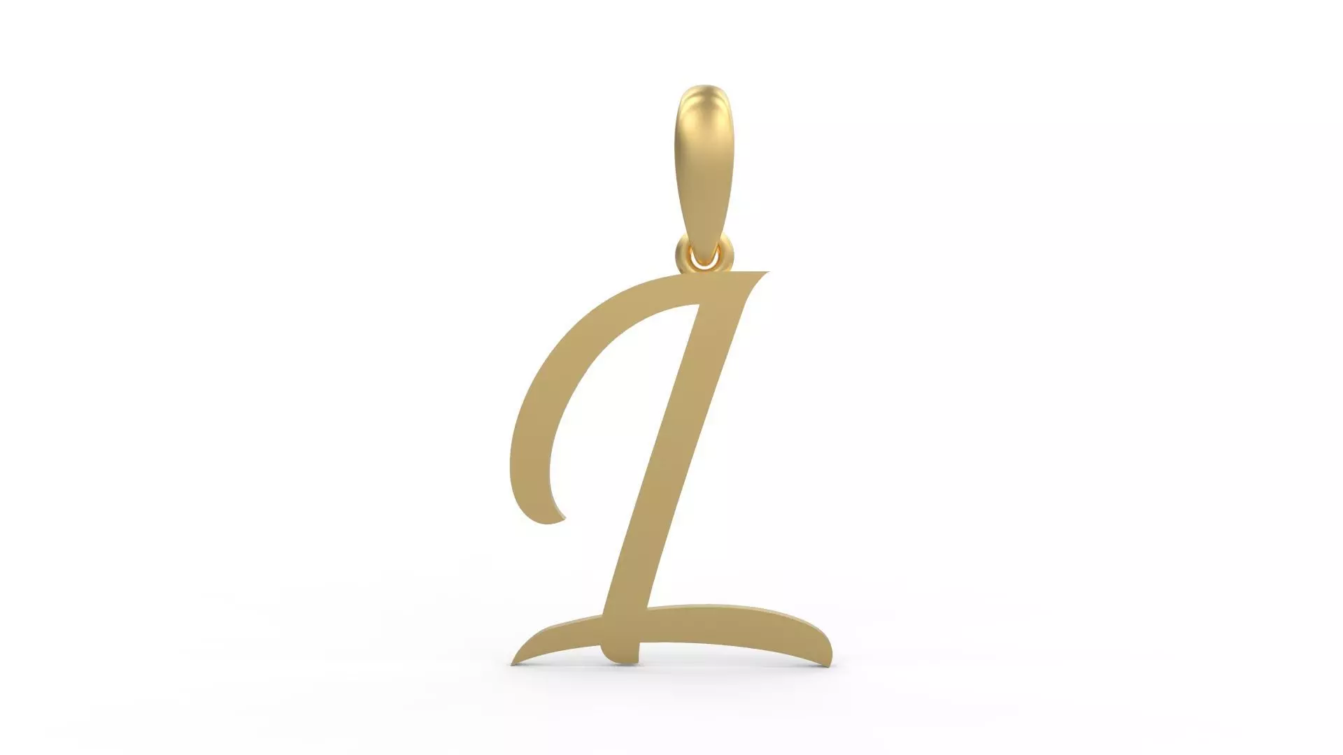 Initial Letters Pendant Brightons L 3D print model_0