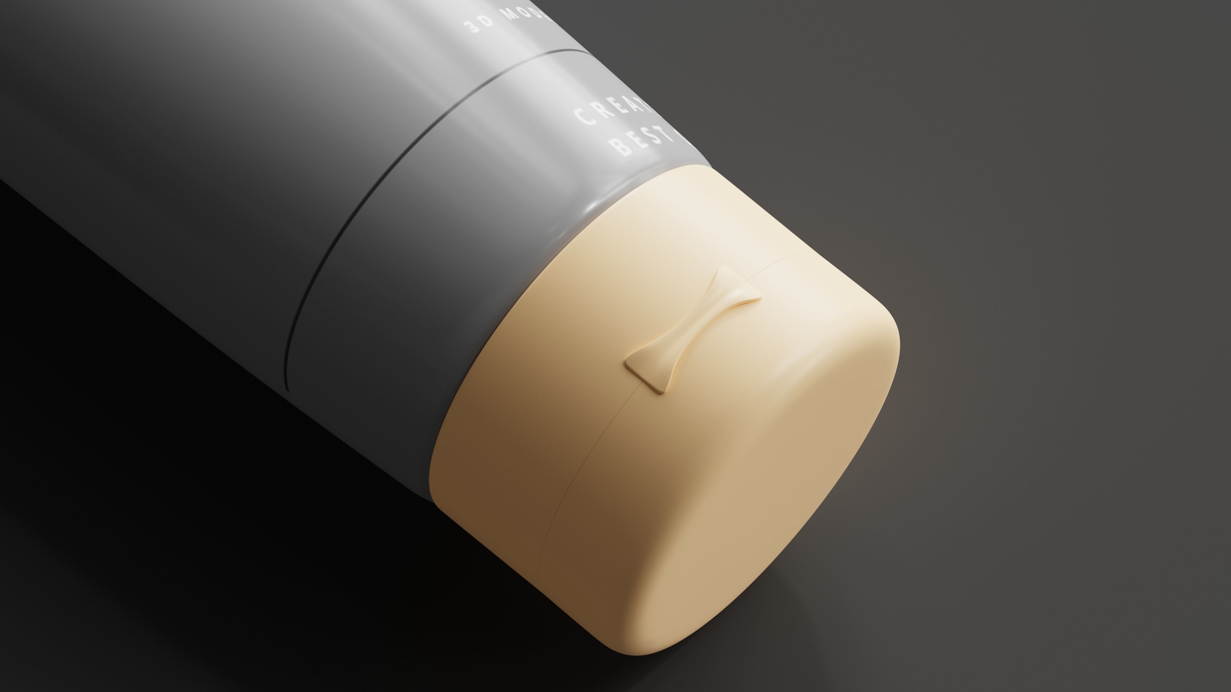 Cosmetic Cream Tube 3D model_1
